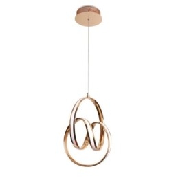 Modern Minimalist Pendant Lamp Unique Circular Twist Light Fixture Island