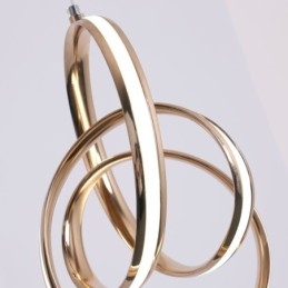Modern Minimalist Pendant Lamp Unique Circular Twist Light Fixture Island