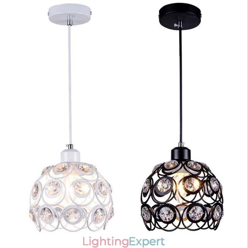 Hollow Crystal Iron Pendant Lamp Island Ideas