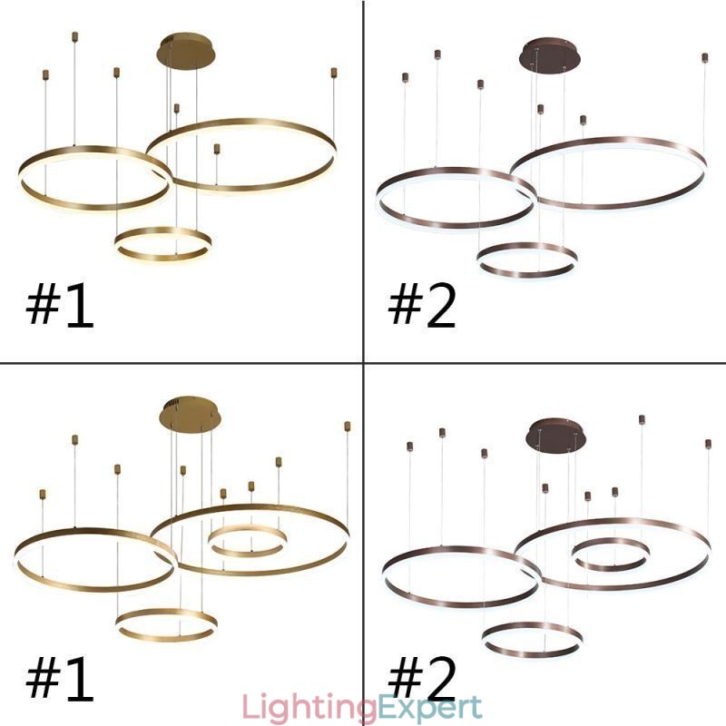 Postmodern Pendant Light Acrylic Ring Shape Pendant Light