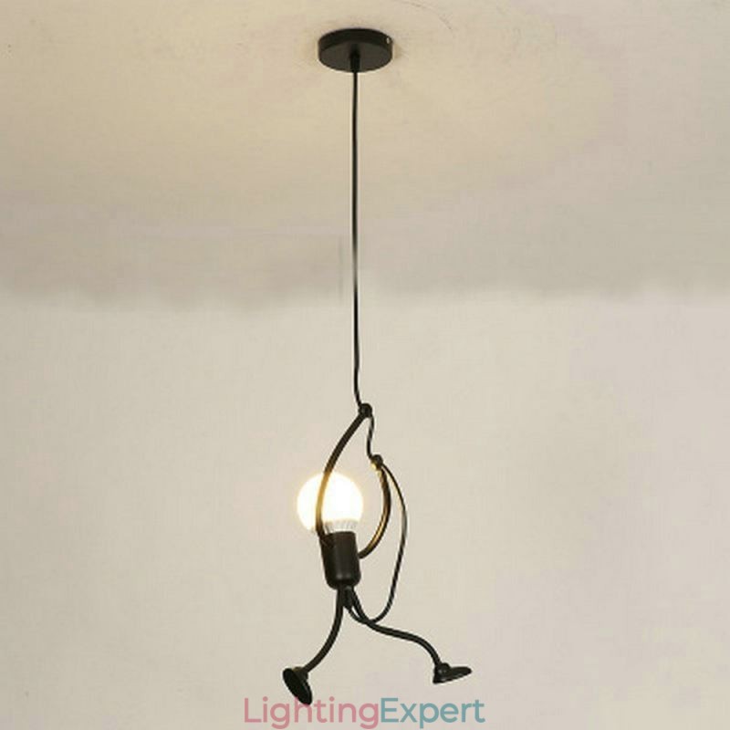 Modern Simple Pendant Light Little Man Shape Lamp Creative Light