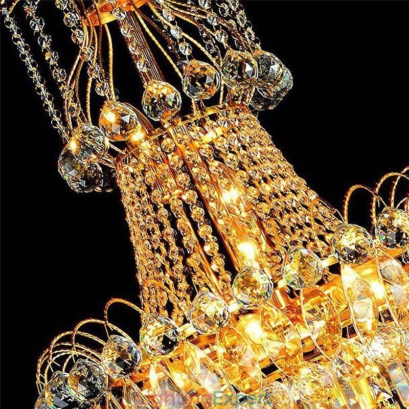 European Long Pendant Crystal Chandelier