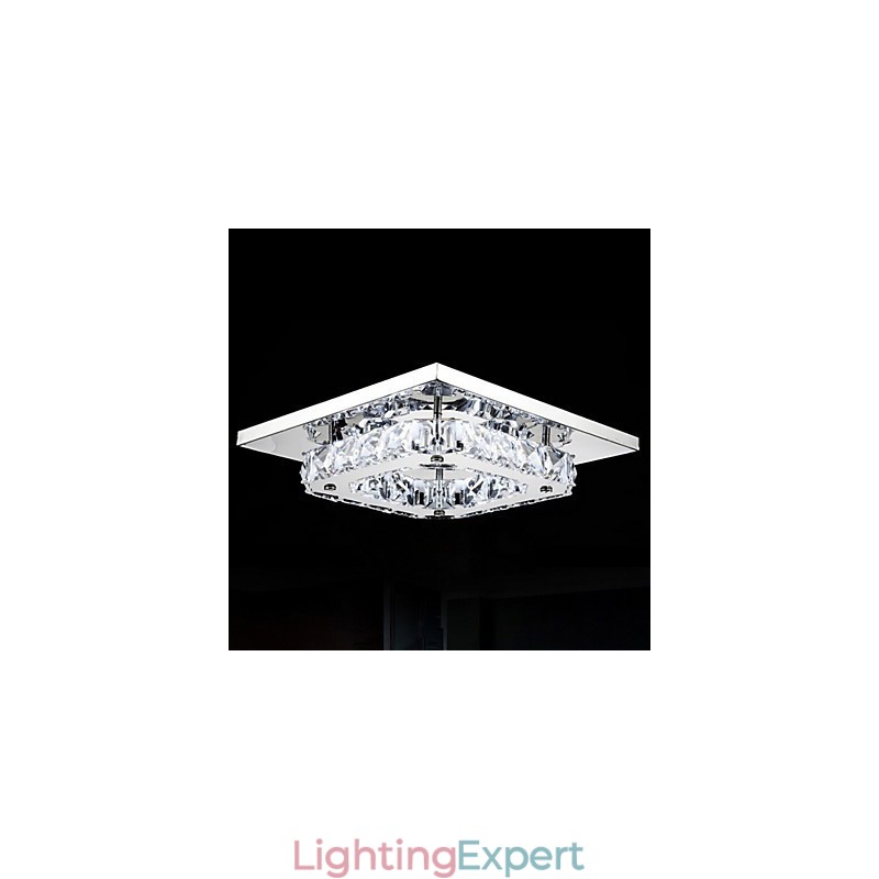 Modern Contemporary Electroplated Metal Flush Mount