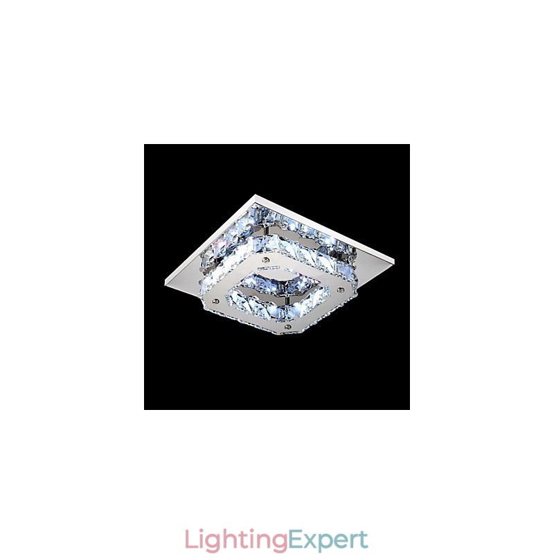 Modern Contemporary Electroplated Metal Flush Mount