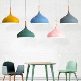Modern Pendant Light Aluminum Macaron Lamp Home Adjustable Light