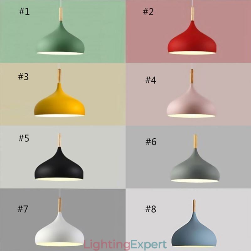 Modern Pendant Light Aluminum Macaron Lamp Home Adjustable Light