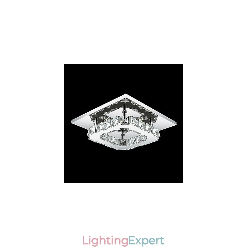 Modern Contemporary Electroplated Metal Flush Mount