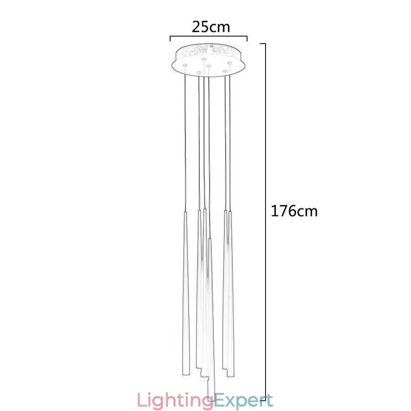 6 Lights Pendant Light Meteorer Pendant Light