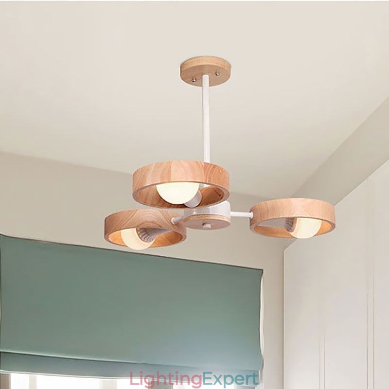 Nordic Unique Wood Pendant Light