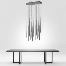 Modern Simple Pendant Light Cylinder Shape Lighting Meteor Rain Lamp Light