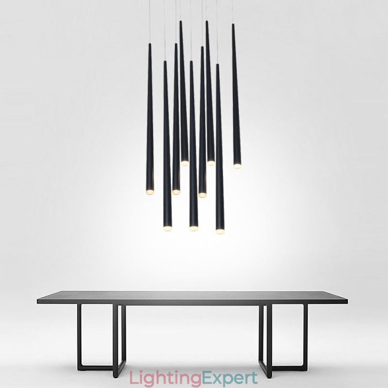 Contemporary Pendant Light Cylinder Shape Lamp Meteor Rain Lighting