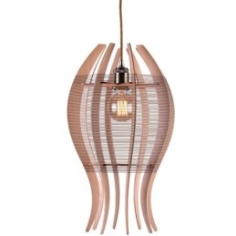DIY Nordic Wood Fish Pendant Light