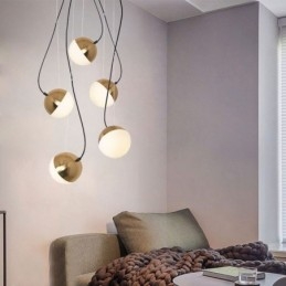 Nordic Cluster Pendant Light Creative Circle Shape Lamp Lighting