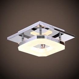 Acrylic Flush Mount 1 light Modern Acrylic Electroplating Stainless Steel