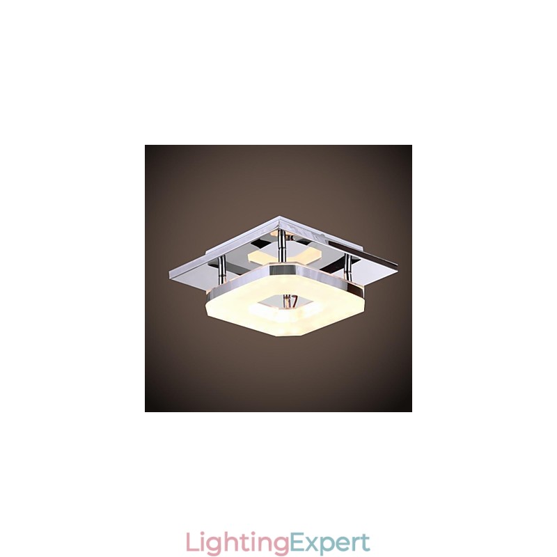 Acrylic Flush Mount 1 light Modern Acrylic Electroplating Stainless Steel