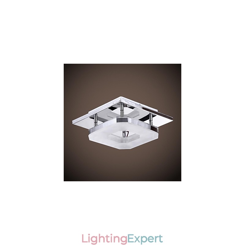 Acrylic Flush Mount 1 light Modern Acrylic Electroplating Stainless Steel