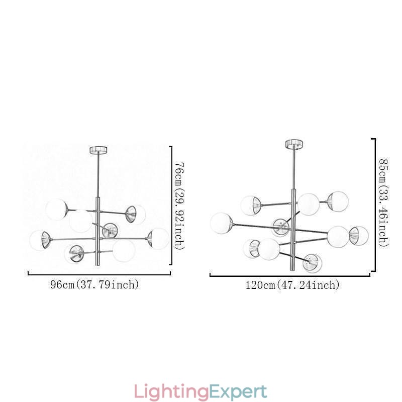 Contemporary Pendant Light Magic Bean Sputnik Chandelier Lamp