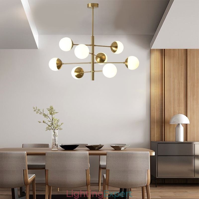 Contemporary Pendant Light Magic Bean Sputnik Chandelier Lamp