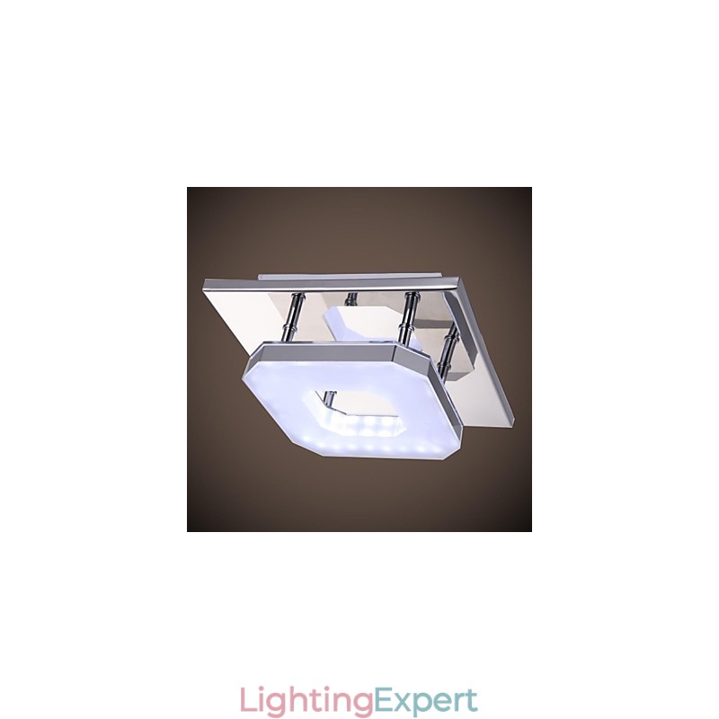 Acrylic Flush Mount 1 light Modern Acrylic Electroplating Stainless Steel