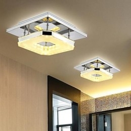 Acrylic Flush Mount 1 light Modern Acrylic Electroplating Stainless Steel