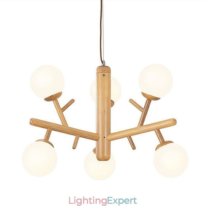 Nordic Creative Wooden Pendant Light