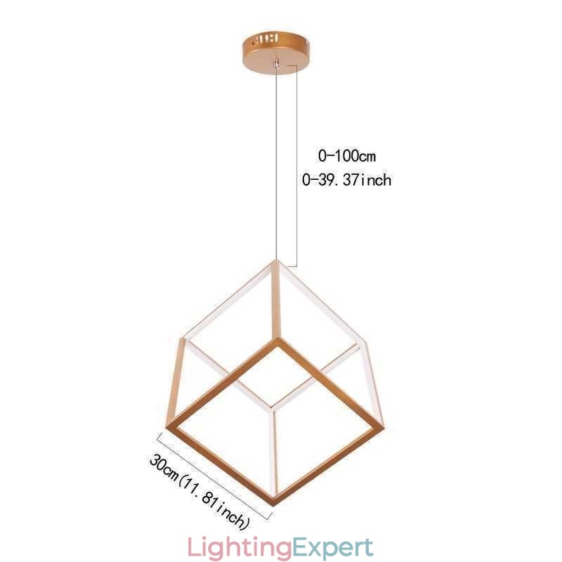 Postmodern Pendant Light Geometric Gold Hanging Light