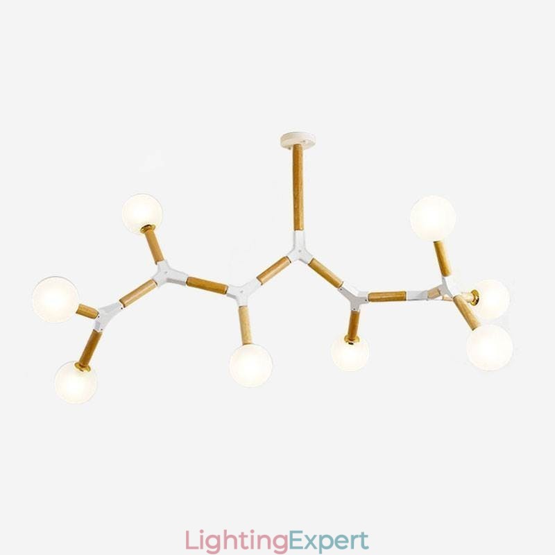 Nordic Magic Bean Pendant Light Creative Wooden Lighting