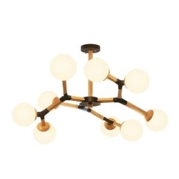Nordic Magic Bean Pendant Light Creative Wooden Light Fitting