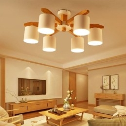 Nordic Log Pendant Light Macaron Light Fitting