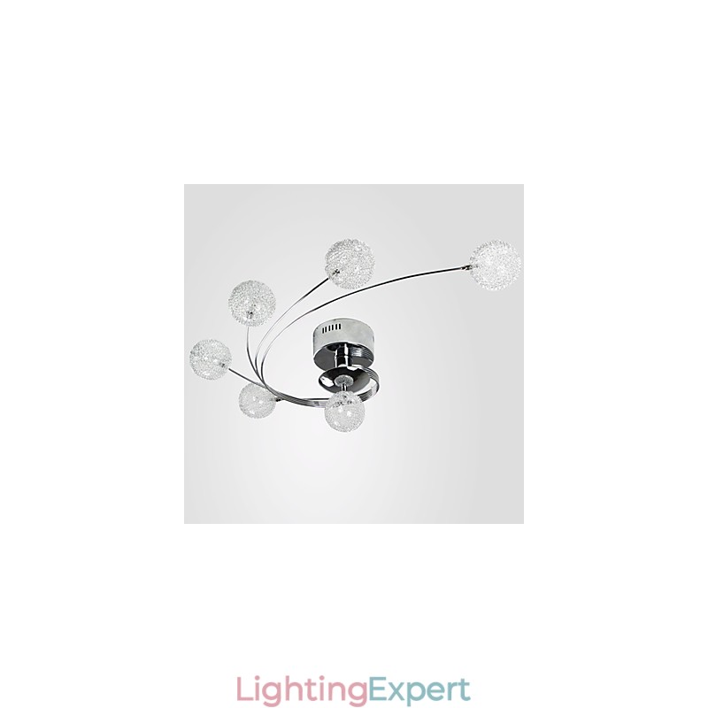 Ceiling Light Modern Living Bulbs Included 6 Lights