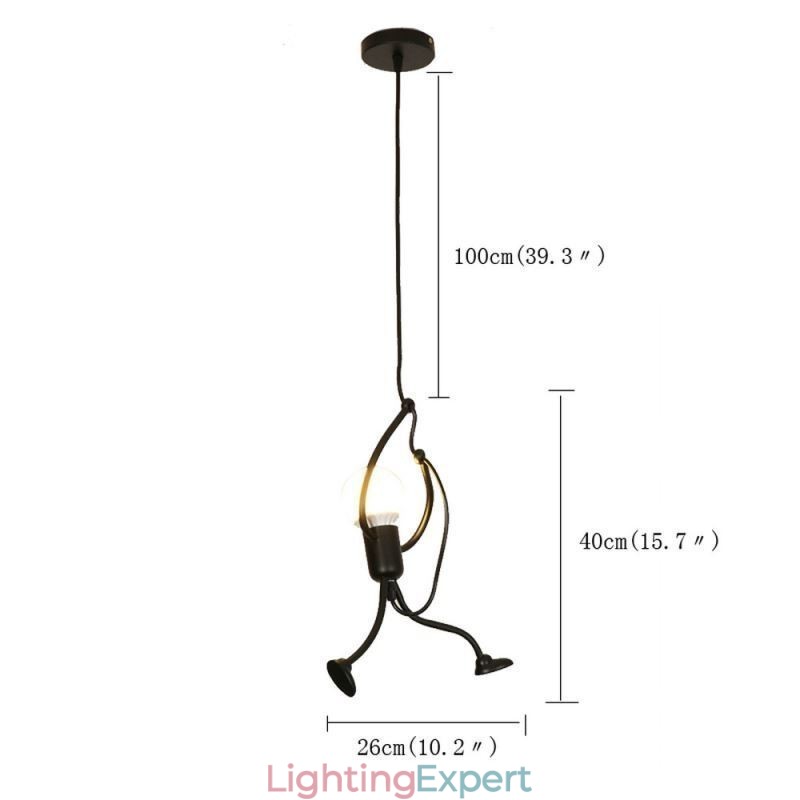 Modern Simple Pendant Light Little Man Shape Lamp Creative Light
