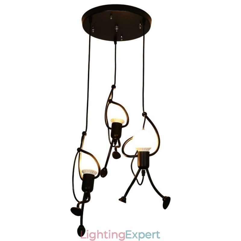 Modern Pendant Light Creative Little Man Shape Lamp Individual Home Light