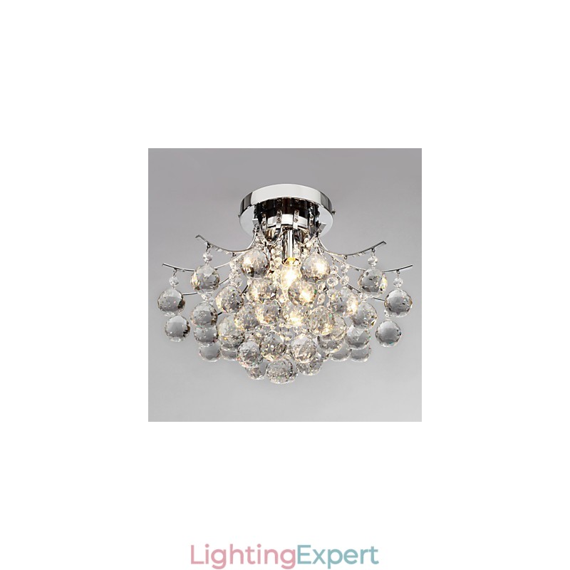 Chandelier Modern Crystal 3 Lights