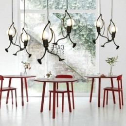 Modern Pendant Light Creative Little Man Shape Lamp Individual Home Light