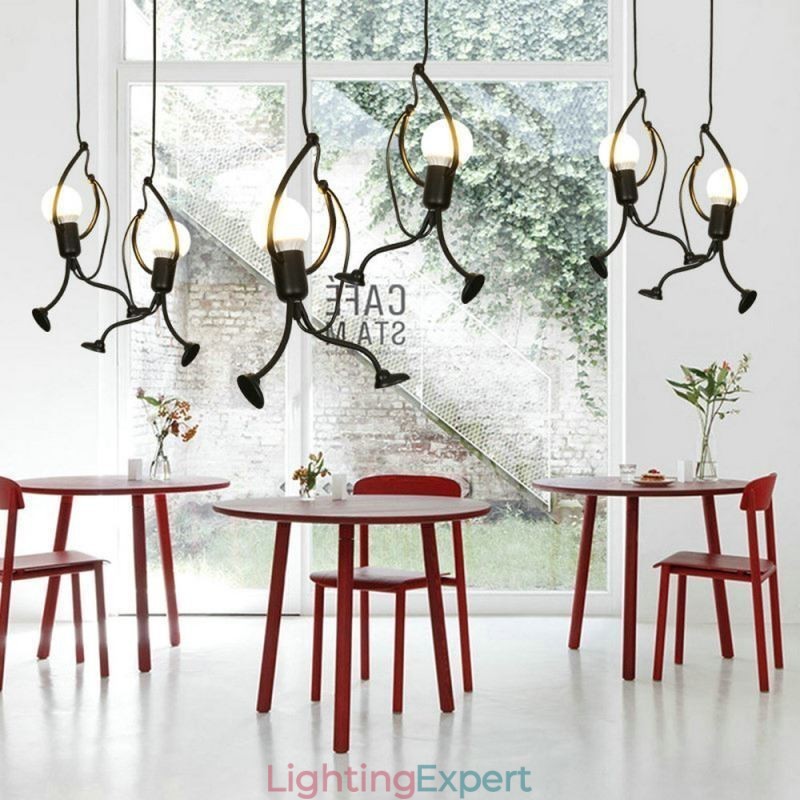 Modern Pendant Light Creative Little Man Shape Lamp Individual Home Light