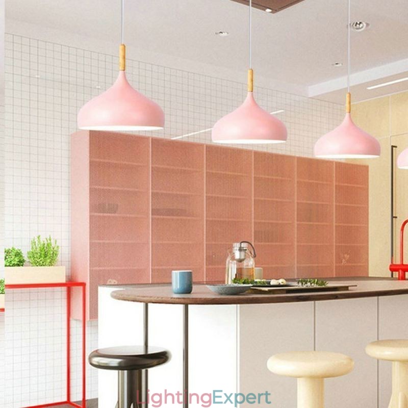 Modern Pendant Light Aluminum Macaron Lamp Home Adjustable Light