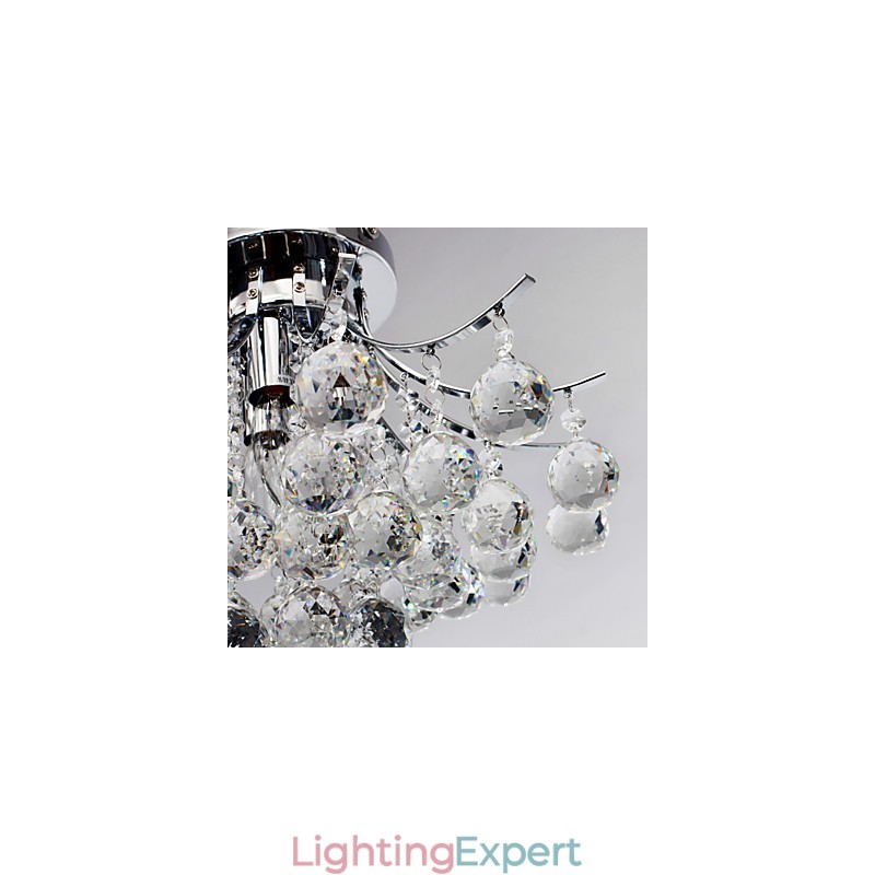 Chandelier Modern Crystal 3 Lights