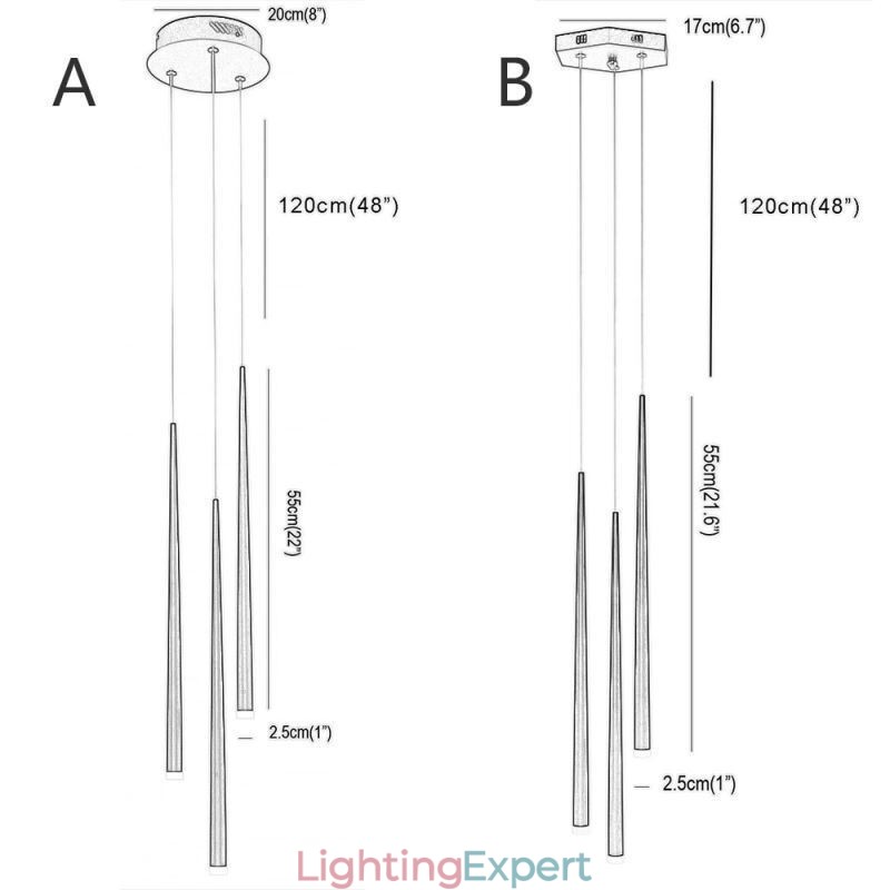 Modern Simple Pendant Light Cylinder Shape Lighting Meteor Rain Lamp Light