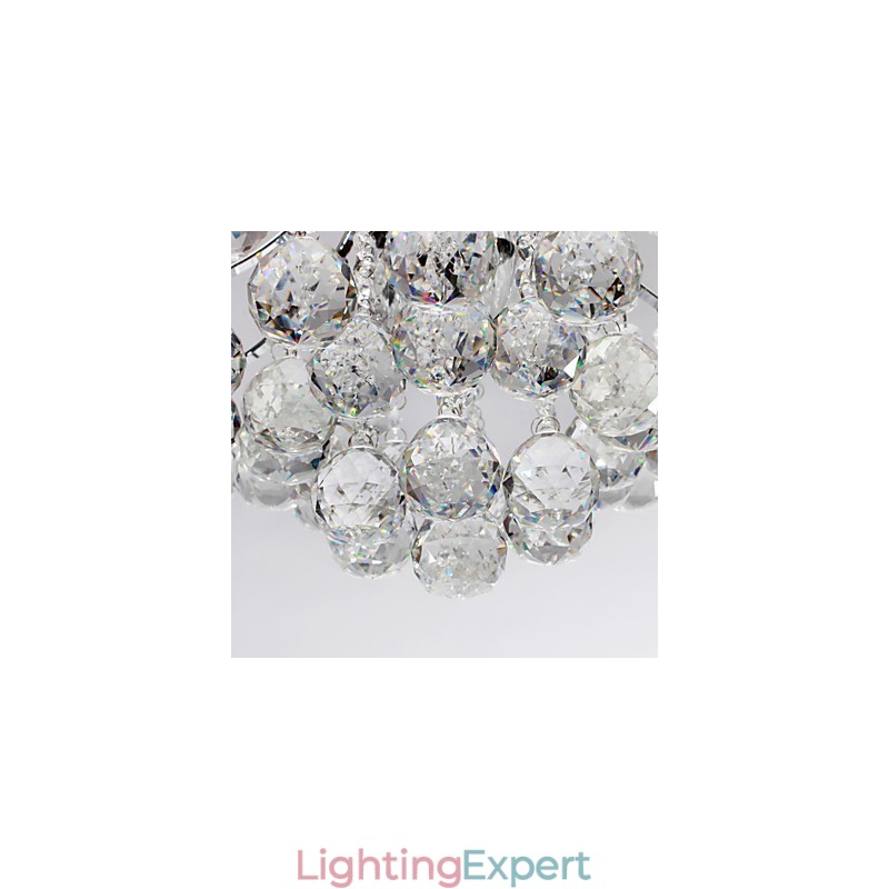 Chandelier Modern Crystal 3 Lights