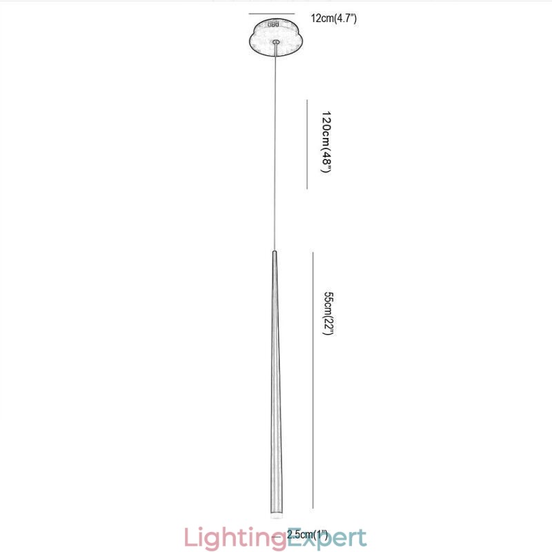 Contemporary Pendant Light Cylinder Shape Lamp Meteor Rain Lighting