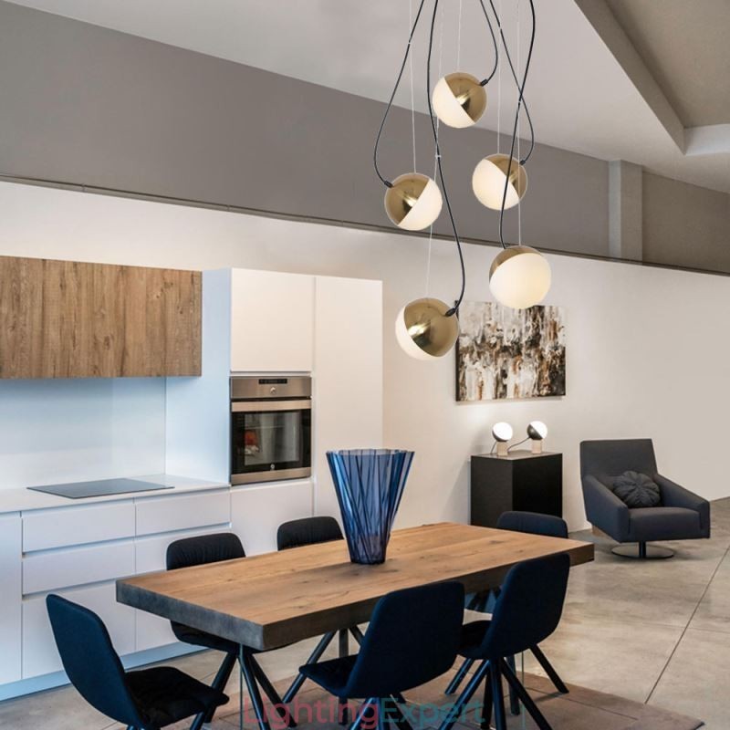 Nordic Cluster Pendant Light Creative Circle Shape Lamp Lighting