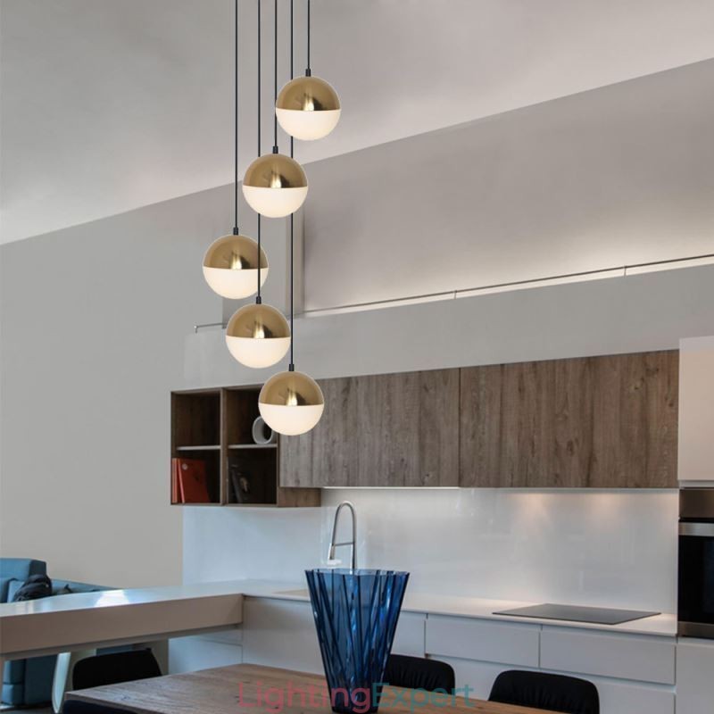 Nordic Cluster Pendant Light Creative Circle Shape Lamp Lighting