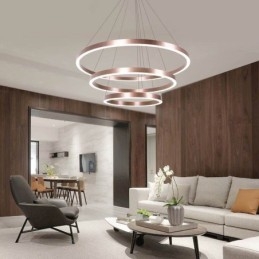 Pendant Light Drawing Craft 3 Rings Lamp 80+60+40cm