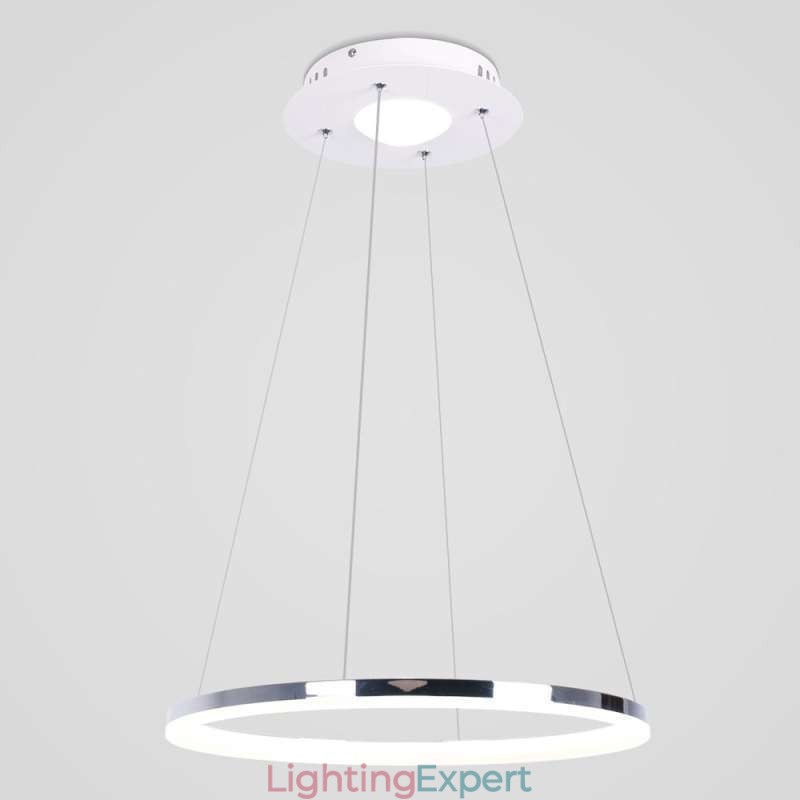 Modern Pendant Light Acrylic Circle Lamp 40cm