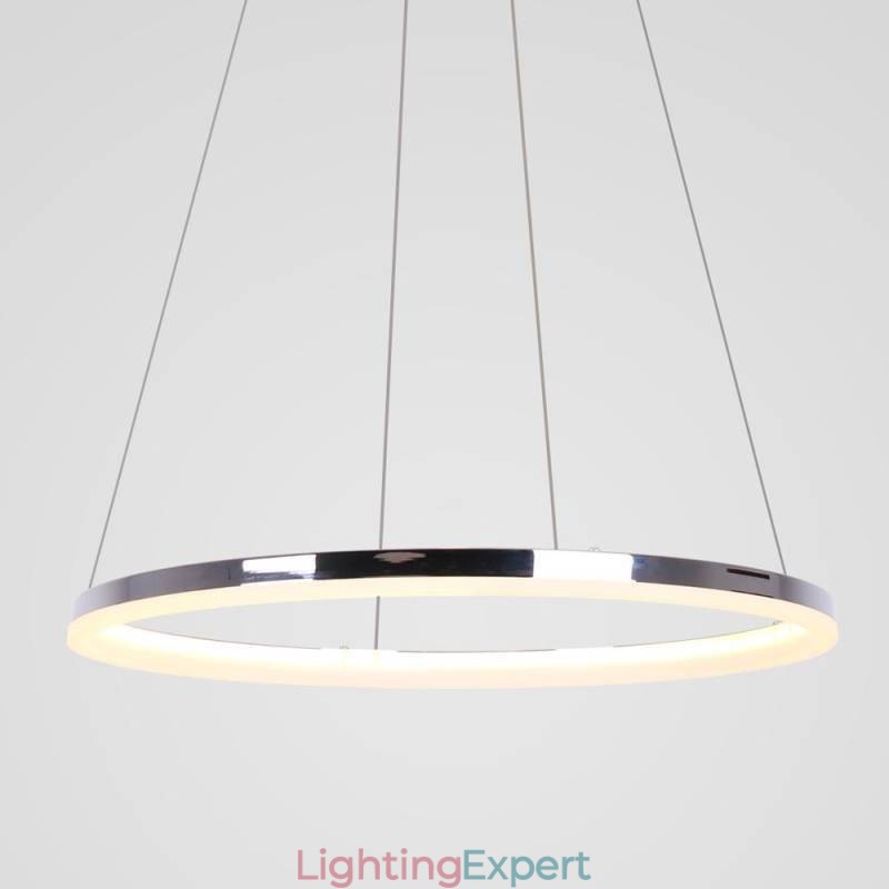 Modern Pendant Light Acrylic Circle Lamp 40cm