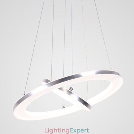 Modern Pendant Light Acrylic 2 Rings Lamp 40+20cm Modern Pendant Light Acrylic 2 Rings Lamp 40+20cm