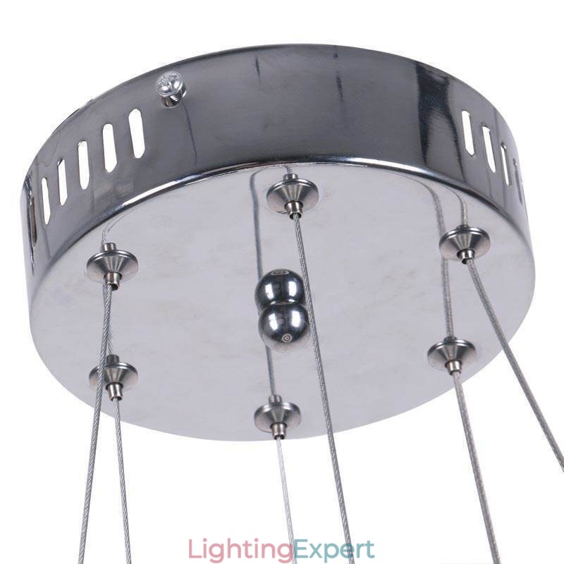 Modern Pendant Light Acrylic 2 Rings Lamp 40+20cm