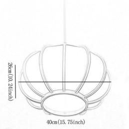 Creative Japanese Bamboo Pendant Light Modern Simple Pendant Light Tearoom Round Light