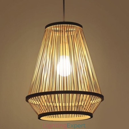 Bamboo Woven Bedside Pendant Light