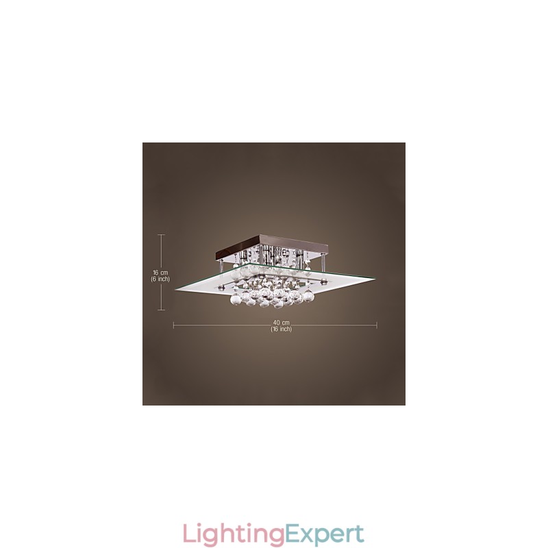Ceiling Light Modern Crystal Living 5 Lights